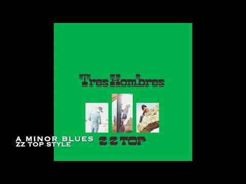 ZZ TOP Style Blues Play Along A minor
