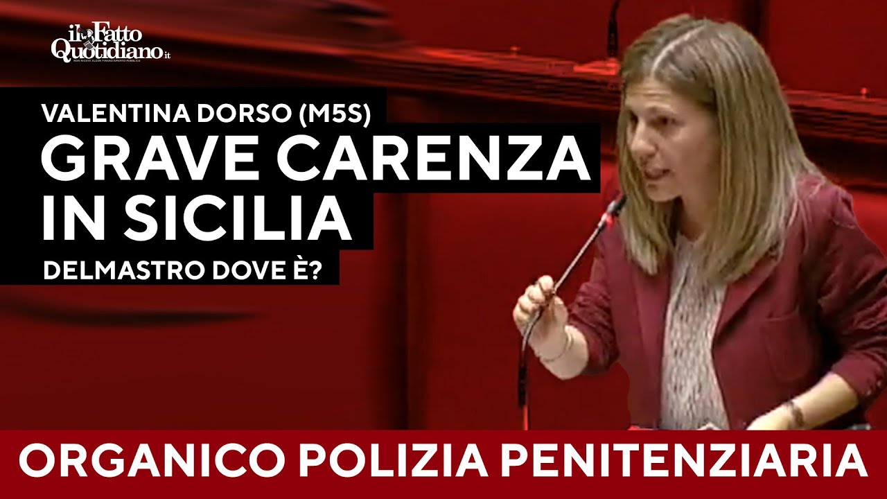 Dorso (M5s): "Polizia penitenziaria sotto organico. Delmastro dove è?"