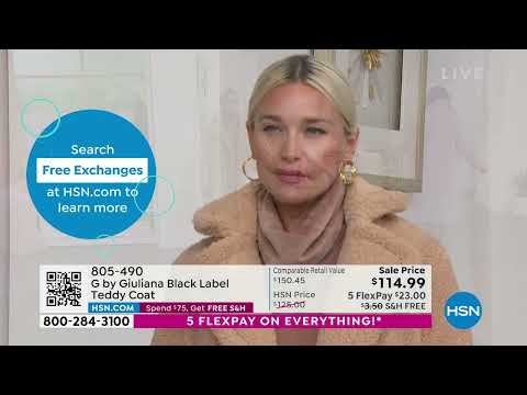 G by Giuliana Black Label Teddy Coat