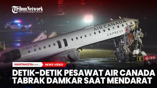 Download lagu Detik-detik Pesawat Air Canada Bertabrakan Dengan Damkar saat Mendarat mp3