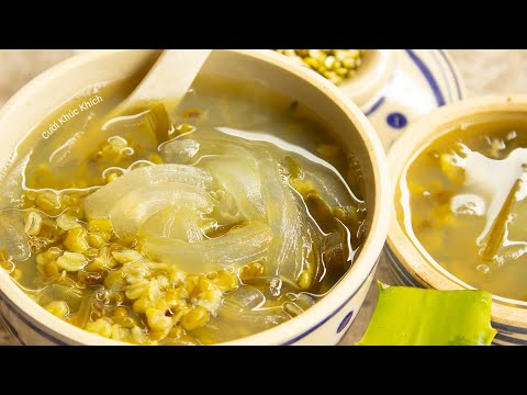 CHÈ ĐẬU XANH NHA ĐAM ĐƯỜNG PHÈN | SƠ CHẾ NHA ĐAM KHÔNG ĐẮNG NHỚT - CKK