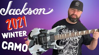 Video thumbnail for JACKSON SLXDX WINTER CAMO DEMO WITH JACKSON ACTIVE PICKUPS? Jackson X series soloist by Ninecore Neil