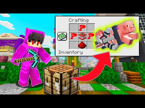 Jey Jey - Minecraft but, We Craft OP Weapon PIG BAZOOKA in Minecraft | OMO City (Tagalog)