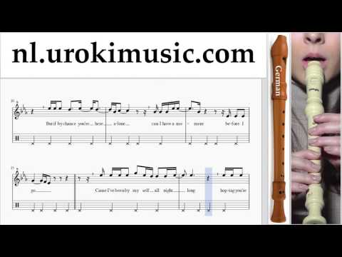 Blokfluit Leren Spelen (G.) Adele - When We Were Young Tablatura Deel#2 um-i799