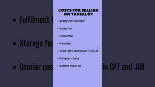 Sell on Takealot | Takealot seller fees