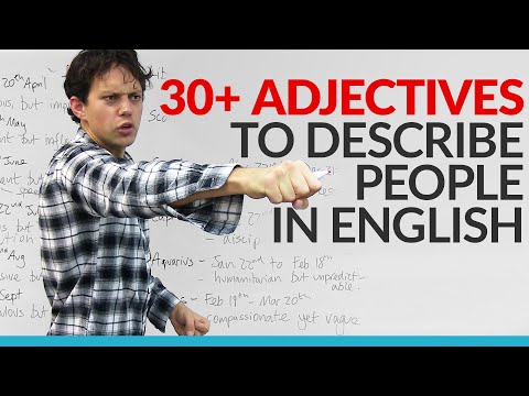 Vocabulary - Learn 30 adjectives in English to describe your personality