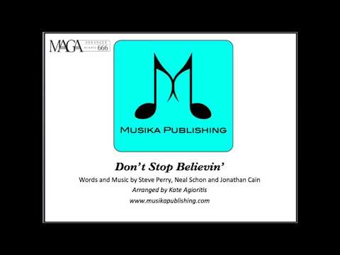 Don't Stop Believin' - Saxophone Quartet - ♪ Sheet Music ♪