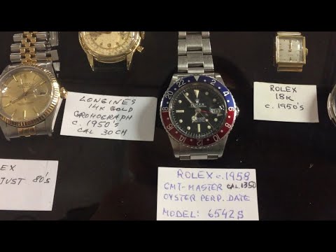Vintage Flea Market Rolex, Omega, Tag Heuer, Breitling, Cartier