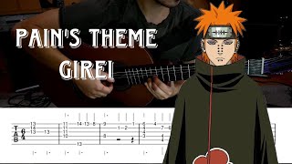 Girei (Pain's Theme) - NARUTO | Fingerstyle Guitar TAB TUTORIAL