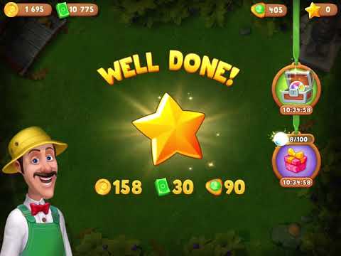 Gardenscapes Level 2995 With No Boosters - Super Hard Level - Garden of the Future