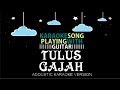 TULUS - GAJAH (ACOUSTIC KARAOKE VERSION)