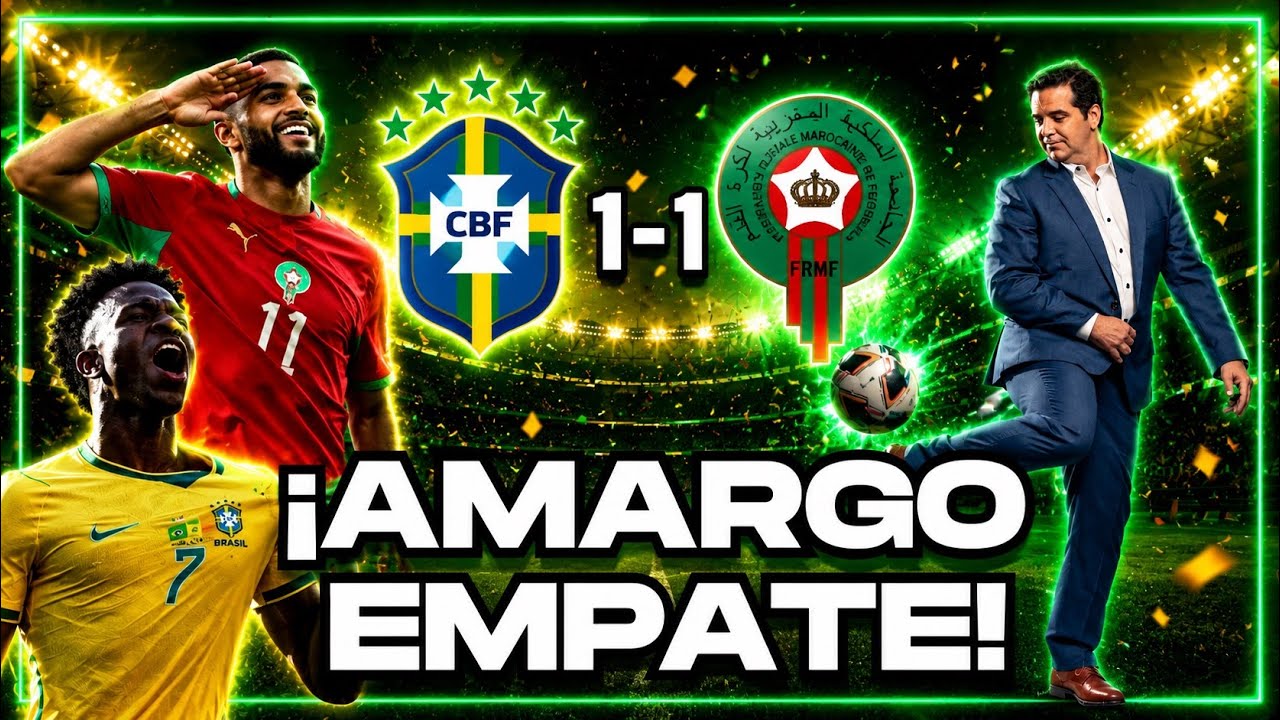 ¡Marruecos frenó a Brasil! Empate con sabor a poco en el Mundial 2026 | Andrés Agulla 
