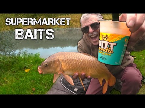Fishing with BUDGET SUPERMARKET BAITS (incl Pot Noodle!) 