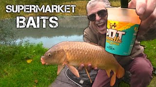 Fishing with BUDGET SUPERMARKET BAITS (incl Pot Noodle!)