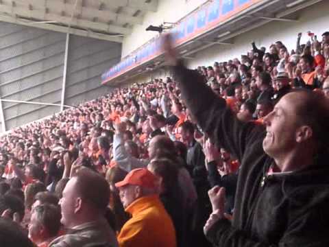 Corban celebrates Blackpool equaliser against Barcodes !