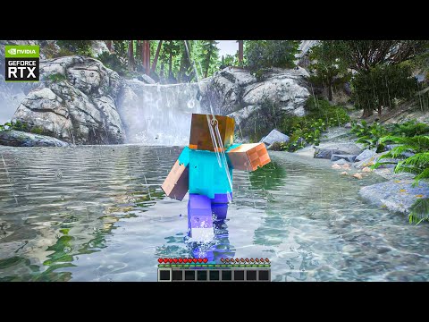 MINECRAFT on Ray Tracing Steroids: RTX 3090 OC Ultra Realistic Graphics Gameplay [GTA 5 PC Mod]