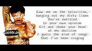 Rihanna - Half Of Me Lyrics