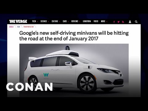 EXCLUSIVE Footage Of Google's Self-Driving Car | CONAN on TBS