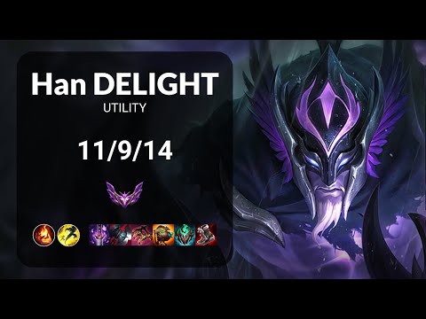 Han Delight Pantheon vs Pyke UTILITY - KR MASTER Patch 14.24
