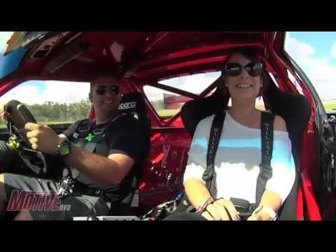Wife's first ride in race car -  JET200 at Powercruise 54 - Time Attack S14
