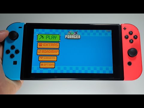Forager Nintendo Switch handheld gameplay
