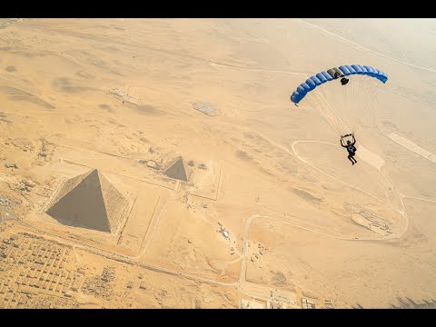 Skydiving Over The Pyramids In Egypt 4K