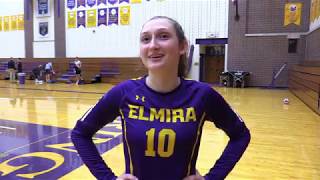 Elmira College Women's Volleyball Post-Match Interview With Lydia Milligan '21'