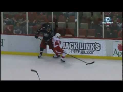 Pavel Datsyuk puck control in OT vs Bluejackets March 10 2013