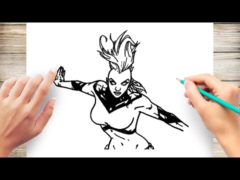 How to Draw Storm from X Men