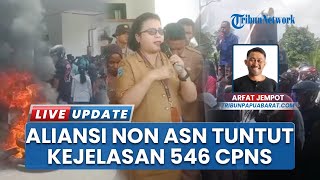 Tuntut Kejelasan Formasi 546 CPNS dan Kuota P3KPW, Aliansi Non ASN Geruduk Kantor BKPSDM Kaimana