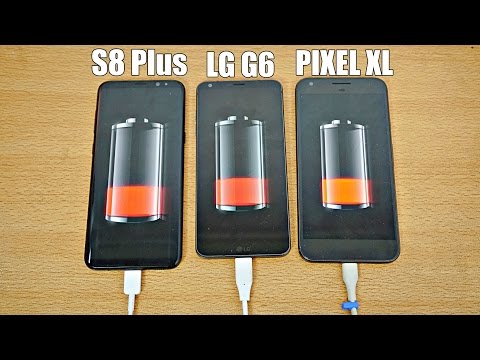 Samsung Galaxy S8 Plus vs LG G6 vs Pixel XL - Battery Drain Test! (4K)