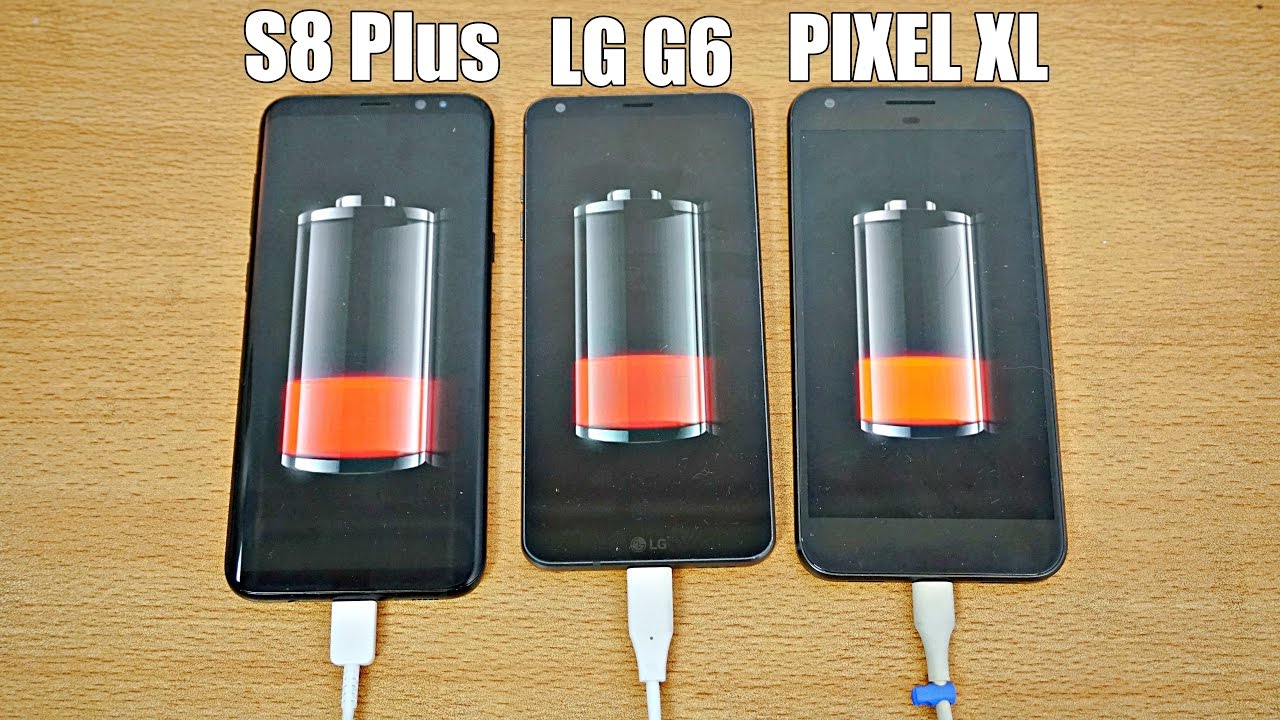 Samsung Galaxy S8 Plus vs LG G6 vs Pixel XL - Battery Drain Test! (4K)