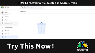 How to recover a file deleted in Google Drive