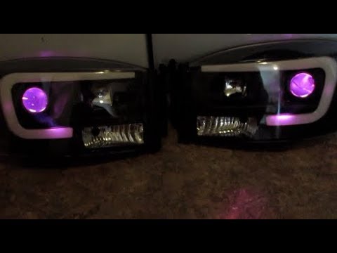 3rd Gen Ram Spyder Headlights with Morimoto Demon Eyes