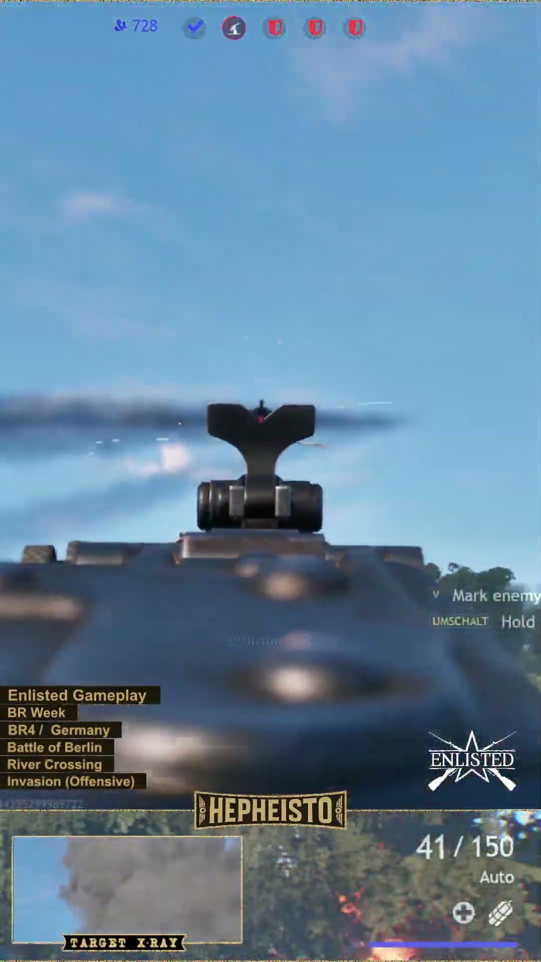 Machinegunner eliminates Plane IL-2M type 3 with MG 42 from ground