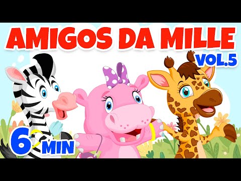 Amigos da Mille Vol. 5 - Giramille 6 min | Desenho Animado Musical
