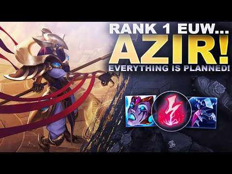THIS IS WHAT RANK 1 EUW LOOKS LIKE... AZIR! | League of Legends