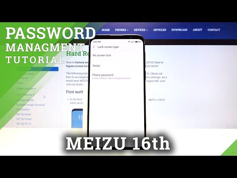 How to Set Up Locking Method in Meizu 16th – Secure Phone with Password