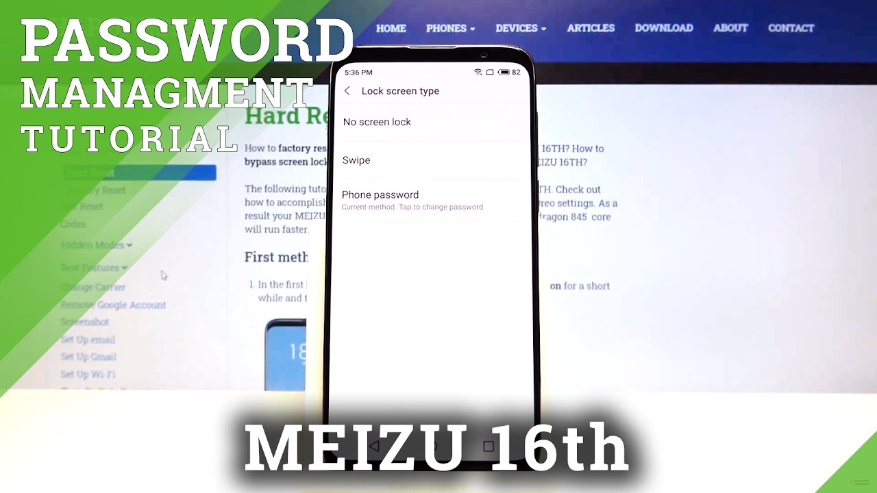 How to Set Up Locking Method in Meizu 16th – Secure Phone with Password