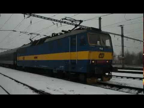 Odjezd vlaku R 617 Krušnohor (ČD 363.061) - Chomutov, 17. 2. 2013