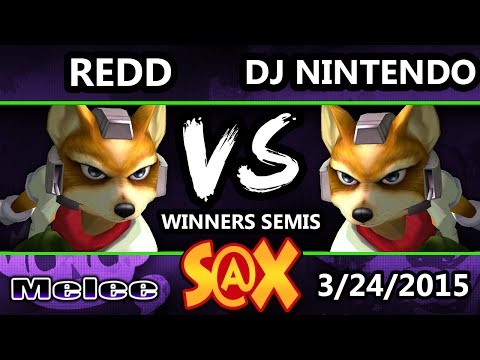 S@X - VGBC | Redd (Fox) Vs. DJ Nintendo (Blue) SSBM Winners Semis - Smash Melee