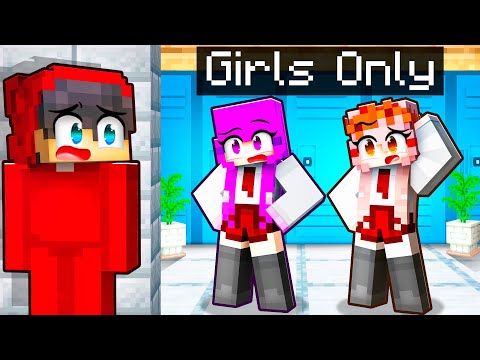 Sneaking into a GIRLS ONLY SCHOOL in Minecraft!