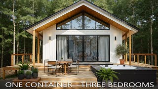 Shipping Container House - One Container - Three Bedrooms