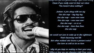 Stevie Wonder-You haven&#39;t done nothin&#39; Lyrics