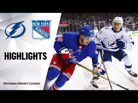 NHL Highlights | Lightning @ Rangers 10/29/19