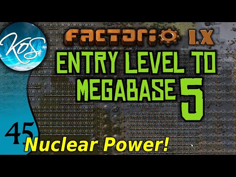 Factorio 1.X Entry Level to Megabase 5 - 45 - THE BEGINNINGS OF NUCLEAR POWER! - Guide, Tutorial