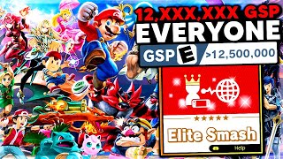 This is what EVERYONE at 12,500,000 GSP looks like in Elite Smash