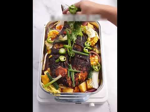 Форма противень для запекания в духовке глубокая из нержавеющей стали с крышкой, Противень для выпечки - фото 1 - id-p2610568229