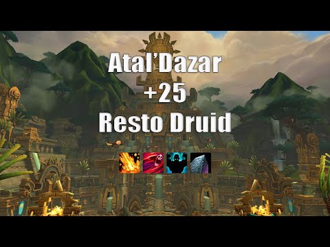 Atal'Dazar +25 | Resto Druid PoV