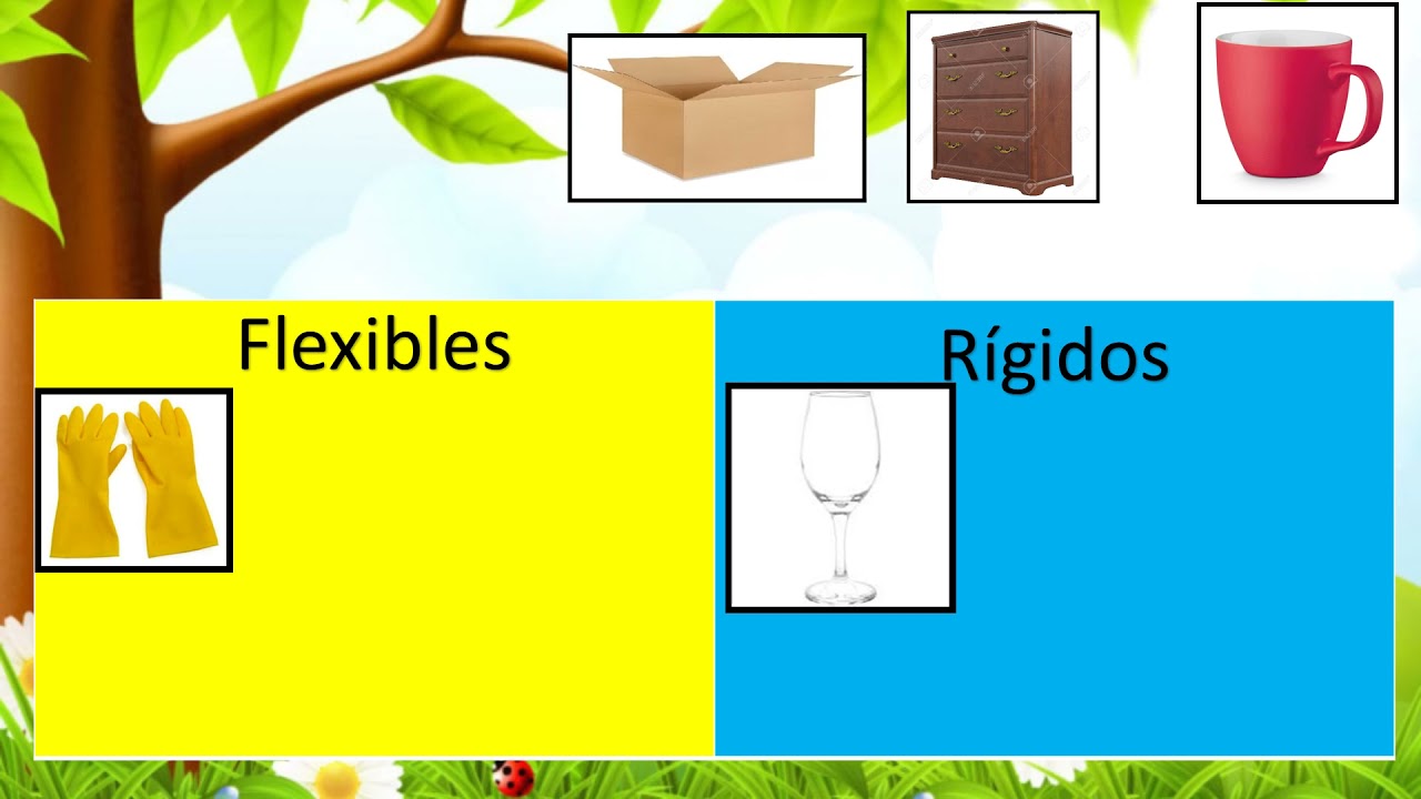 Clasificar los materiales en flexibles y rígidos (13 de abril 2021)